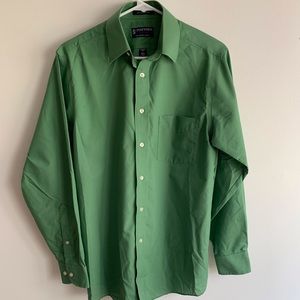 Stafford Green Long Sleeve Button Down